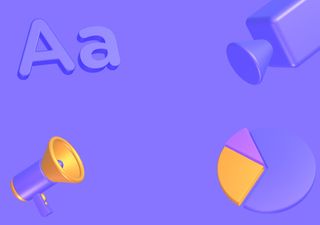 Purple scene - 3D illustrations, mockups and icons