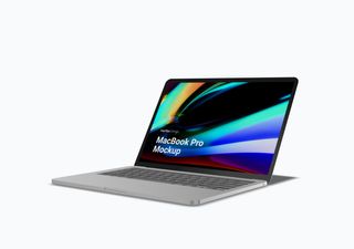 MacBook mockup scene - 3D illustrations, mockups and icons