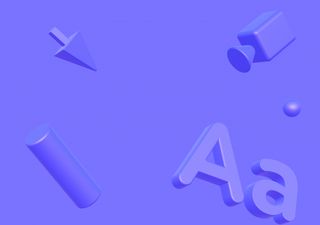 Purple scene - 3D illustrations, mockups and icons