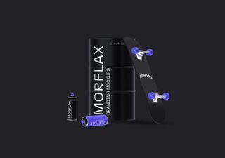 Skateboard Mockup - 3D illustrations, mockups and icons