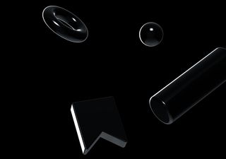 Black elements - 3D illustrations, mockups and icons