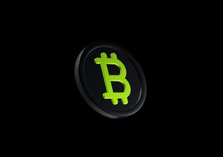 BTC black & green - 3D illustrations, mockups and icons