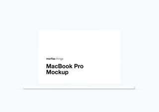 MacBook mockup scene - 3D illustrations, mockups and icons