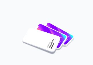 iPhone mockup scene - 3D illustrations, mockups and icons