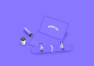 Macbook Desk Mockup - 3D illustrations, mockups and icons