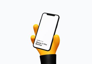 iPhone mockup scene - 3D illustrations, mockups and icons