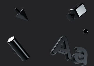 Black gray scene - 3D illustrations, mockups and icons