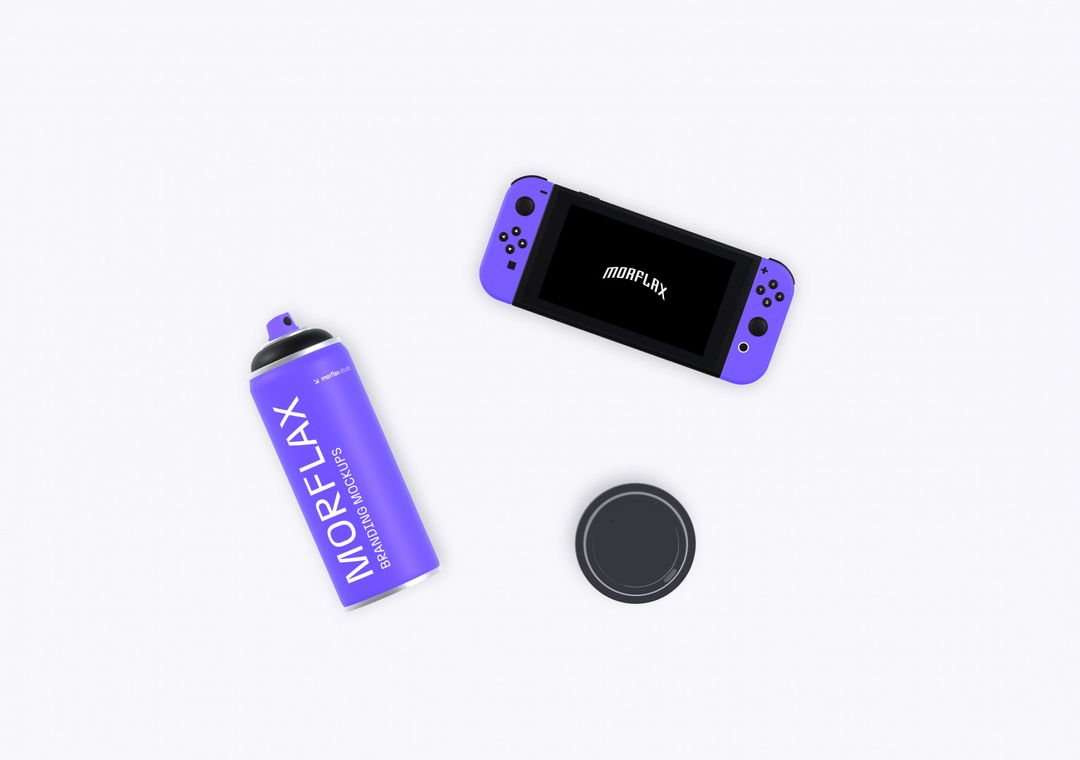 Nintendo Switch Mockup - 3D illustrations, mockups and icons