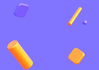 Colorful Cylinder composition - 3D illustrations, mockups and icons
