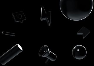 Black scene - 3D illustrations, mockups and icons