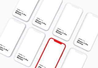 iPhone mockup scene - 3D illustrations, mockups and icons