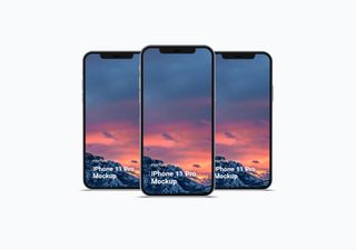 iPhone mockup scene - 3D illustrations, mockups and icons
