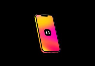 Neon iPhone 13 - 3D illustrations, mockups and icons