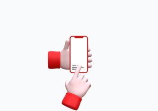 iPhone mockup scene - 3D illustrations, mockups and icons