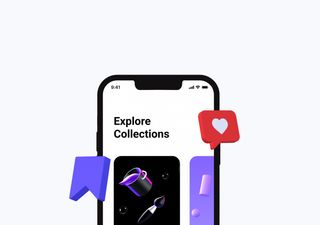 Bookmark & Like - 3D illustrations, mockups and icons