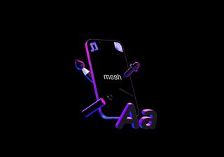 Neon iPhone 13 Scene - 3D illustrations, mockups and icons