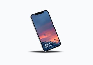 iPhone mockup scene - 3D illustrations, mockups and icons