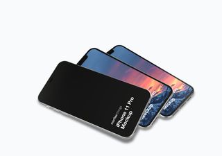 iPhone mockup scene - 3D illustrations, mockups and icons