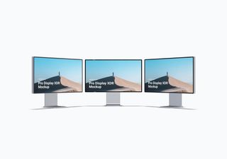 iMac mockup scene - 3D illustrations, mockups and icons