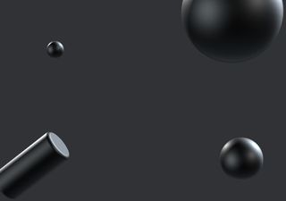 Gray abstract scene - 3D illustrations, mockups and icons
