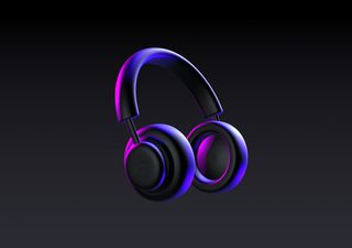 NEON headphones - 3D illustrations, mockups and icons