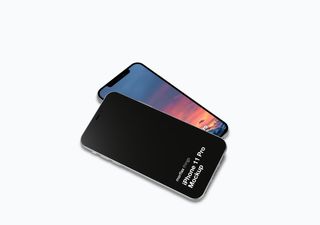 iPhone mockup scene - 3D illustrations, mockups and icons