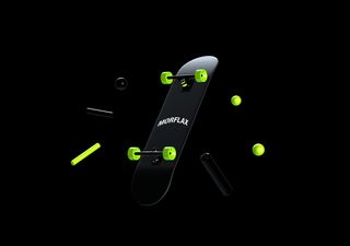 Skateboard Mockup Scene - 3D illustrations, mockups and icons