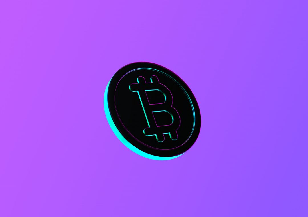Colorful Bitcoin - 3D illustrations, mockups and icons