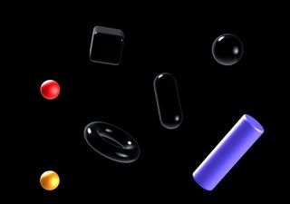 Abstract Black - 3D illustrations, mockups and icons