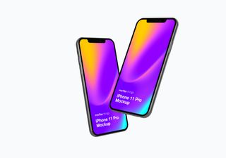 iPhone mockup scene - 3D illustrations, mockups and icons