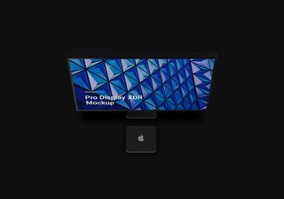 iMac mockup scene - 3D illustrations, mockups and icons