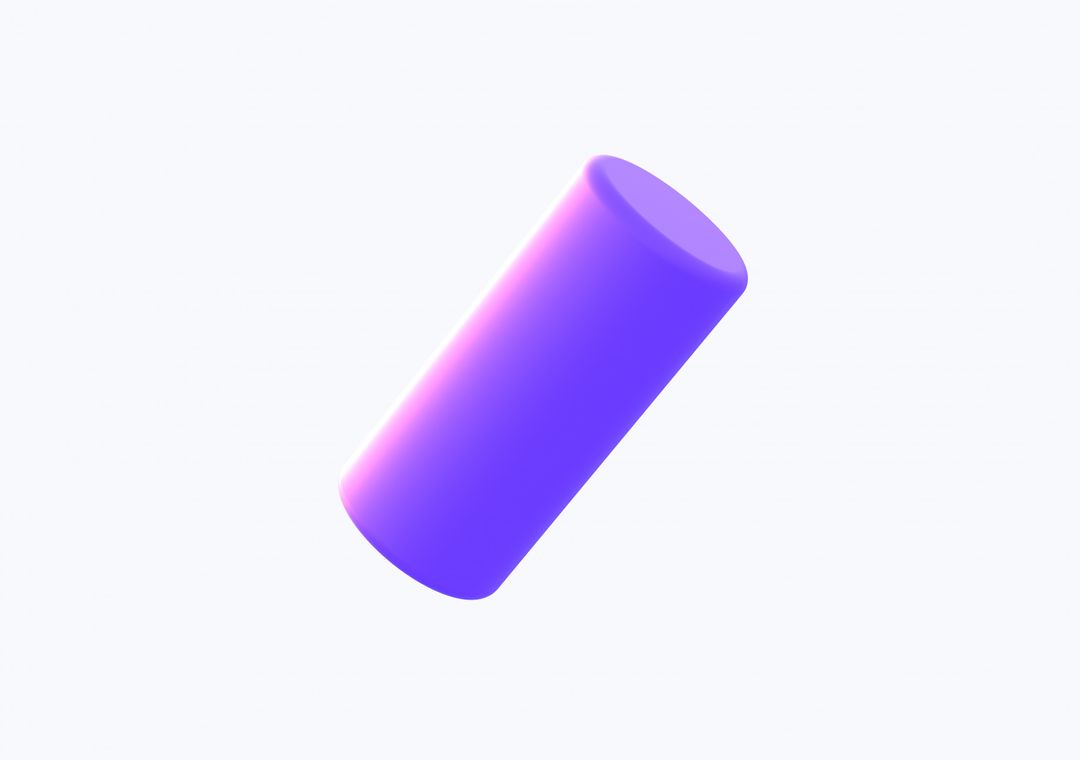 Purple Cylinder - 3D illustrations, mockups and icons
