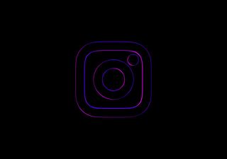 NEON instagram - 3D illustrations, mockups and icons