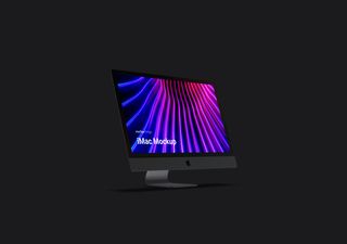 iMac mockup scene - 3D illustrations, mockups and icons