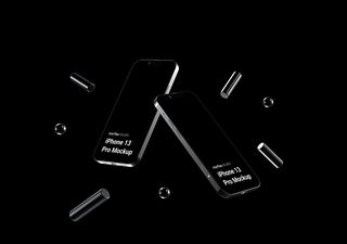 Black Mockups - 3D illustrations, mockups and icons