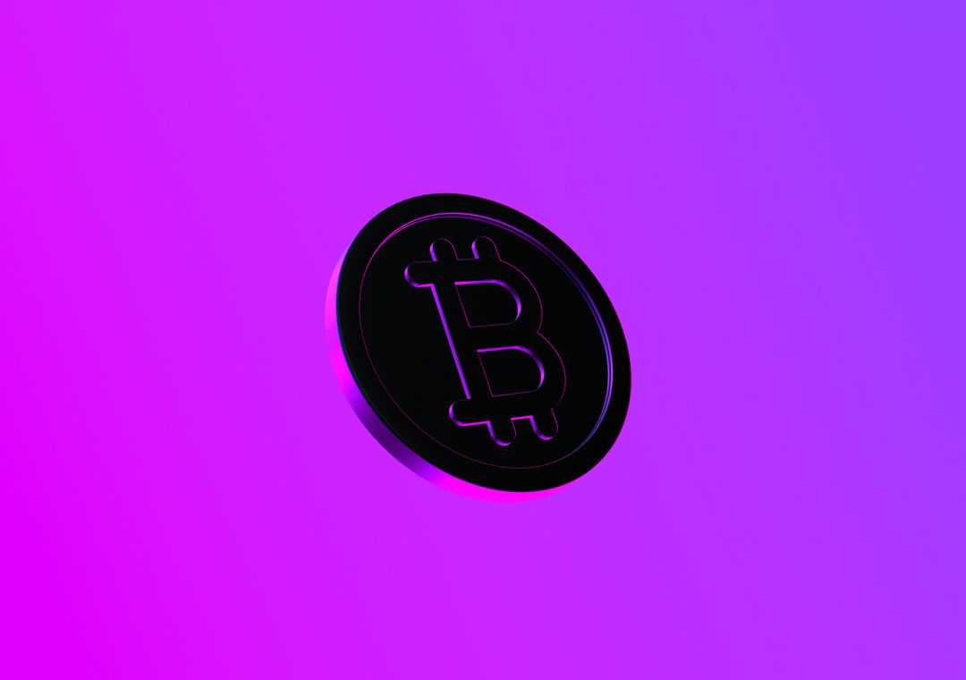 Colorful Bitcoin - 3D illustrations, mockups and icons