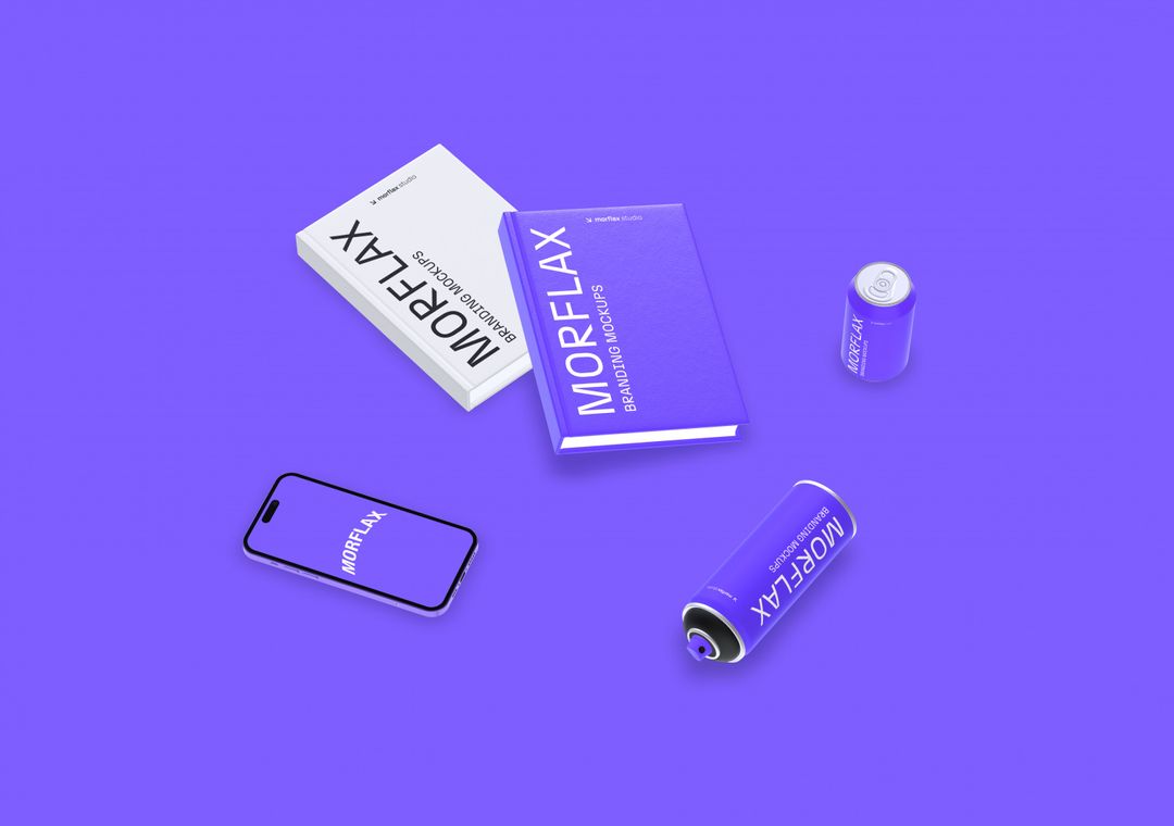 Book Mockup - 3D illustrations, mockups and icons