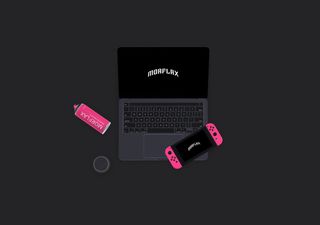 Macbook Desk Mockup - 3D illustrations, mockups and icons