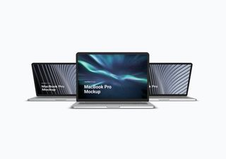 MacBook mockup scene - 3D illustrations, mockups and icons