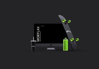 Bag & Skate Mockups - 3D illustrations, mockups and icons