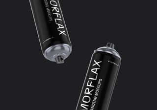 Spray Can Mockup - 3D illustrations, mockups and icons