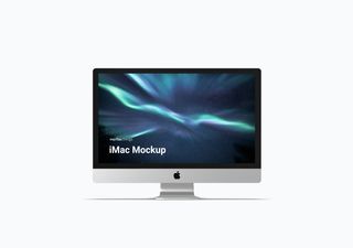 iMac mockup scene - 3D illustrations, mockups and icons