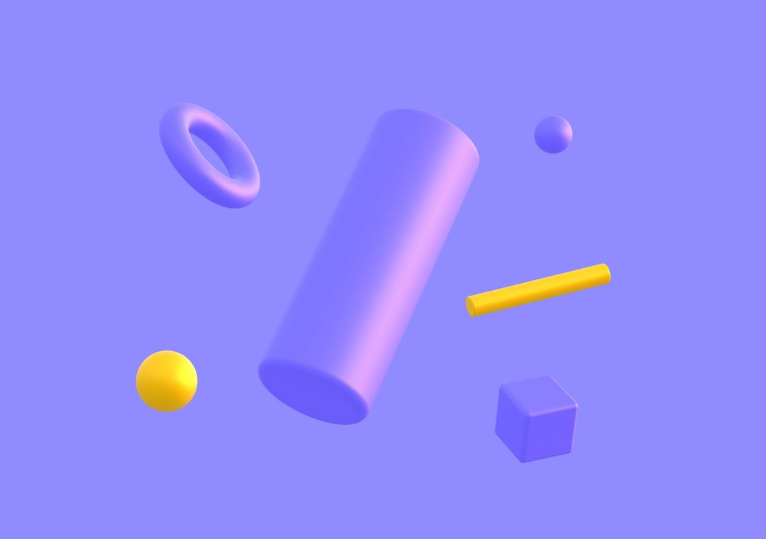 Cylinder composition - 3D illustrations, mockups and icons