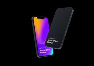 iPhone mockup scene - 3D illustrations, mockups and icons