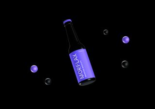 Beer Bottle Mockup - 3D illustrations, mockups and icons