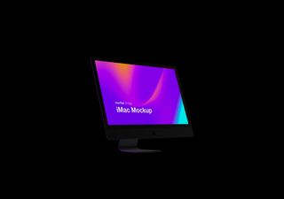 iMac mockup scene - 3D illustrations, mockups and icons