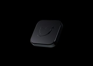 Twitter Black - 3D illustrations, mockups and icons