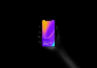iPhone mockup scene - 3D illustrations, mockups and icons