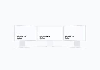 iMac mockup scene - 3D illustrations, mockups and icons