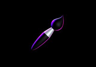 Neon Brush - 3D illustrations, mockups and icons